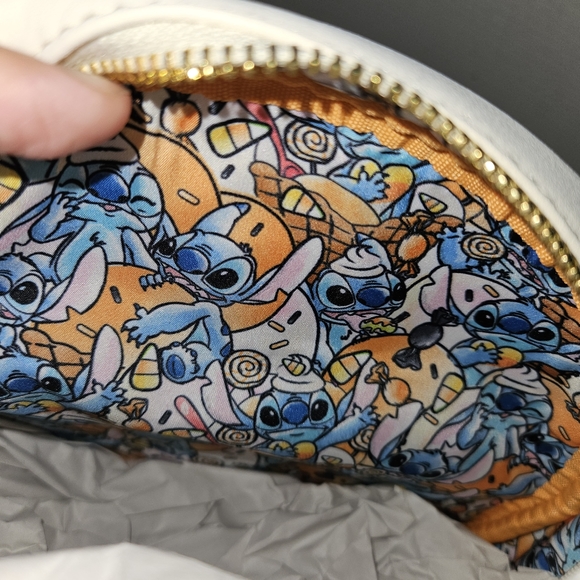 Loungefly Disney Stitch Ice Cream Backpack - Orange, Blue, White - Picture 7 of 7